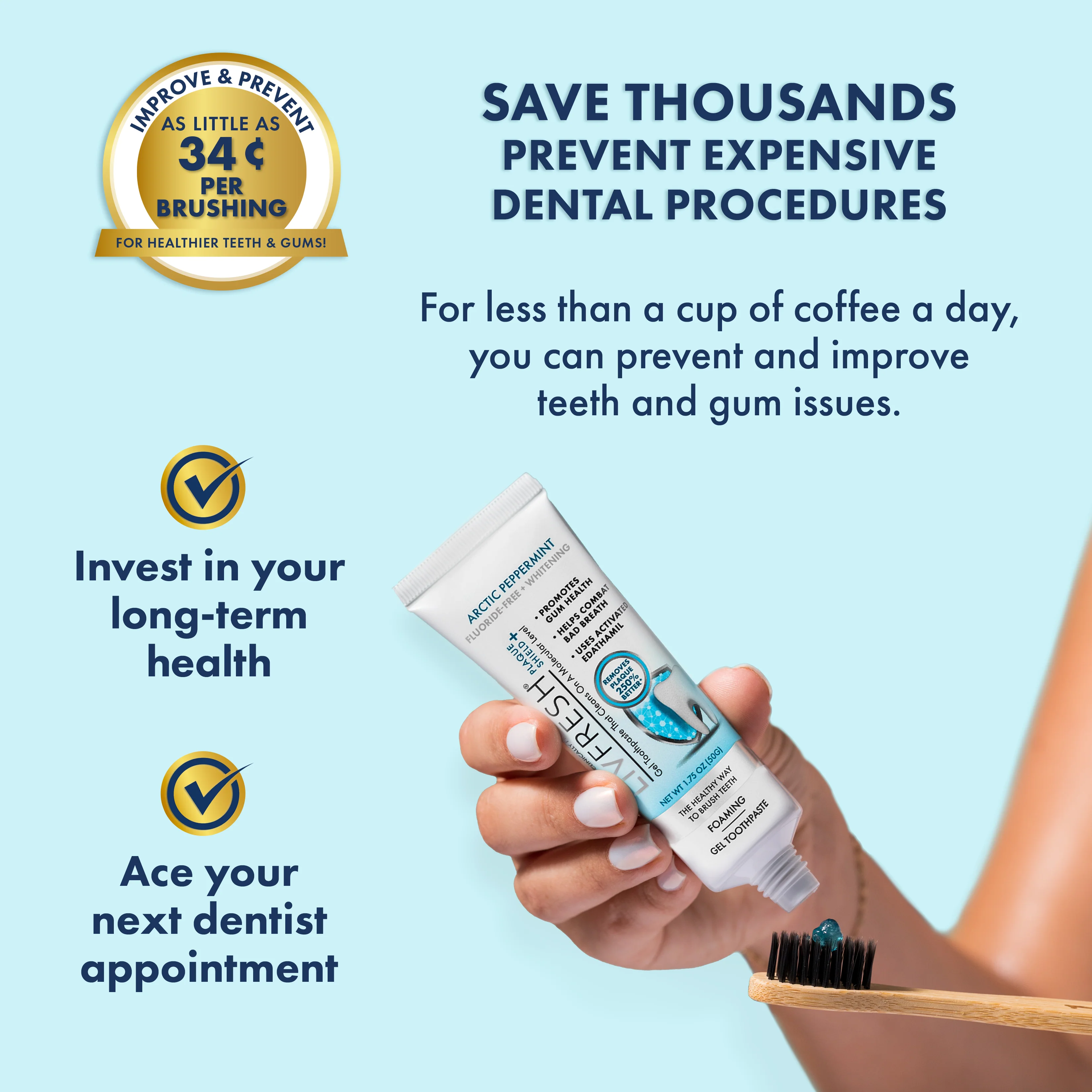 LIVFRESH Arctic Peppermint Gel Toothpaste - Image 7